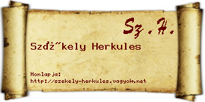 Székely Herkules névjegykártya